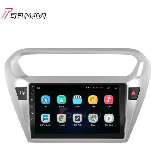Android 10.0 Octa Core 6G+128G 10.1 Inch Car Media Player For Citroen Elysee 2014-2019 GPS Navigation For Peugeot 301 2014-2019