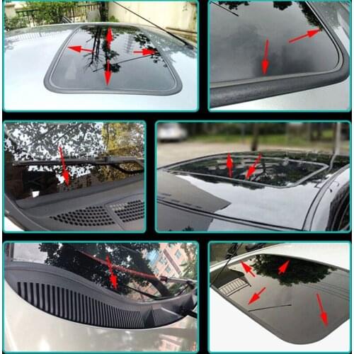 Car sunroof dustproof, soundproof, windproof decorative strip for Skoda Octavia Fabia Rapid Superb Yeti Roomster