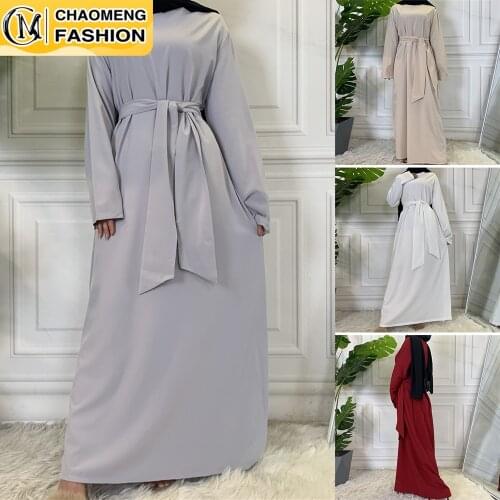 Eid Dubai Abaya Simples Muslim For Women Hijab Dress Turkey Kaftan Ramadan Arabic Islamic Clothing Vestido De Roupa Maxi Robe