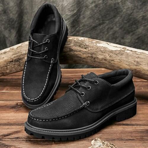 Scarpe Uomo Leather Sneakers Men Flat Shoes For Mens Large Size Work Zomer Schoenen Mannen Fashion