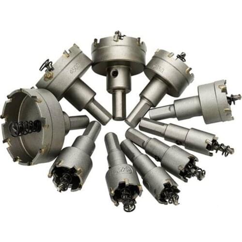 New Alloy Stainless Steel Hole Saw Set 10-Piece Set of High-Speed Steel Hole Drill Bits(16/18/19/22/25/30/35/42/50/53)mm