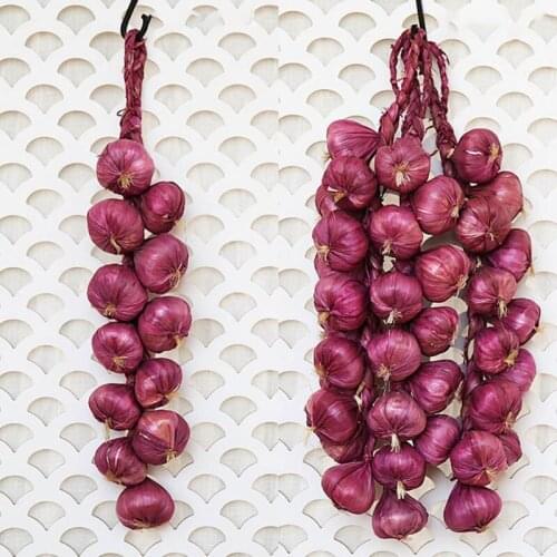 Title: Simulation Artificial Vegetable Garlic String for Restaurant Hotel Home Garden Wedding Kitchen Decoration Lifelike M17D