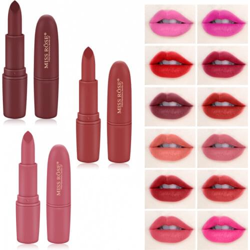 New Lipstick Waterproof Velvet Lipstick 18 colors Sexy Red Brown Pigments makeup Matte lipsticks Cosmetic lips