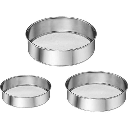 NEW 304 Stainless Steel Flour Screen Hand Screen Sesame Sugar Powder Sieve Noodle