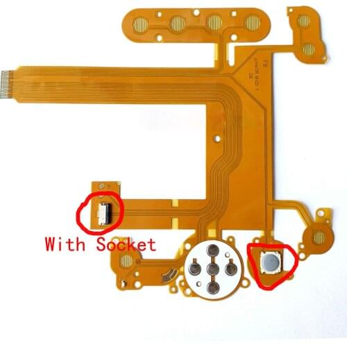 NEW Keyboard Button Rear Cover LCD Flex Cable For Nikon D7000 Digital Camera Repair Part(With Socket)