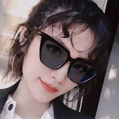 Vintage Cateye Women Sun Glasses Trend Big Frame Cat Eye Sunglasses For Female Luxury Brand Designer Eyewear Oculos De Sol UV400