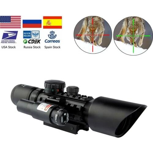 Hunting 124Recycle Optic Lens 3-10x42, Green Or Red Holographic Sight, Tactical Collider, Airsoft Rifle Sight, Red Laser