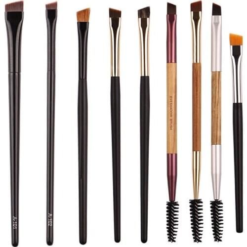 Super Thin Angled Eyeliner Eye Makeup Brushes Animal Hair Brow Contour Eyeshadow Brush Cosmetic Makeup Tools