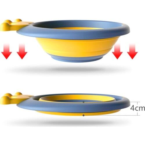 Portable Little Crown PP+TPE Plastic Foldable Infant Baby Newborn Babies Bath Tubs Bathtub Washbowl Feet-Washing Basin