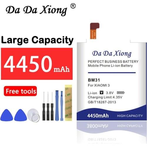 High capacity Replacement 4450mAh BM31 Battery for Xiaomi 3 M3 Mi3 Xiaomi3