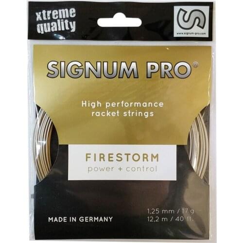 Tennis String Polyester SINGNUM PRO Firestorm 12.2M High Performance Tennis Trainer Machine Stringing Ball String Outdoor
