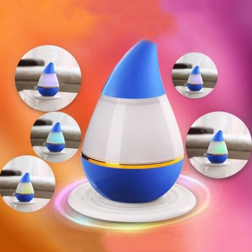 Creativity Water Drop Humidifier Aromatherapy Essential Oil Diffuser LED Purifier Atomizer USB Rechargeable Office Air Diffuser