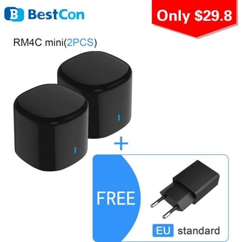 2021 Broadlink RM4C Mini Smart Home Automation WiFi IR Universal Intelligent Remote Controller Work With Alexa Google Home
