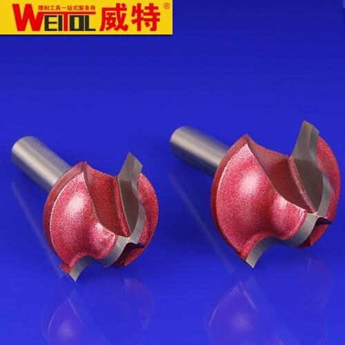 WeiTol 4pcs 6mm Classical roman ogee CNC Engraving Router Bit Trimmer Chamfer Carving Tool Round Over Bit