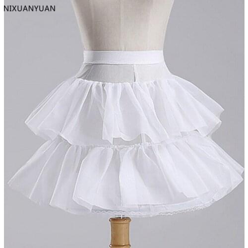 New Girls Kids Petticoats Kinderen White Jupon Crinoline Underskirt Enaguas Anagua