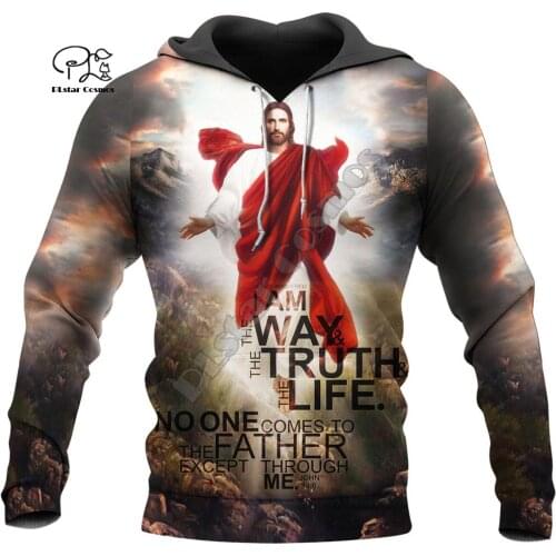 PLstar Cosmos God Christian Catholic Jesus Retro Streetwear Funny Pullover Harajuku 3DPrint Men/Women Zip/Hoodies/Sweatshirts S7