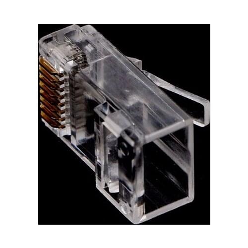 100Pcs RJ45 CAT6 8-Pin Modular Plugs UTP Unshielded Version With Loading Bar