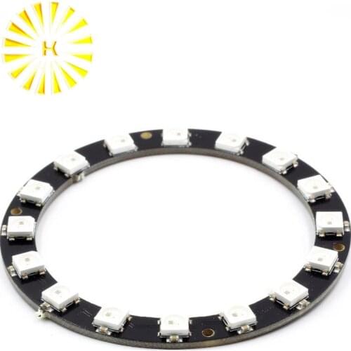 16 Bits 16 X WS2812 5050 RGB LED Ring Lamp Light with Integrated Drivers