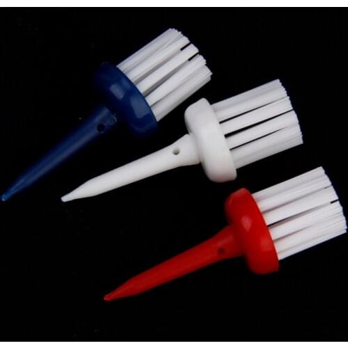 2 Packs of 3 Brush Tees - Brush Golf Tees Oversize - 52/62mm Height Random
