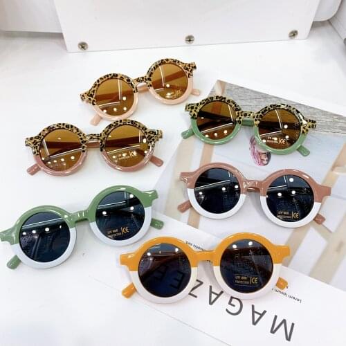 2021 Fashion Round Baby Kids Sunglasses Girls Boy Vintage Sun Glasses UV Protection Classic Children Eyewear Lentes De Sol Gafas