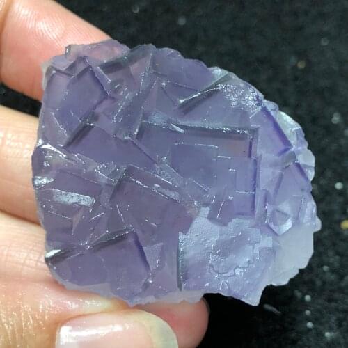 42.9gNatural purple fluorite teaching specimen healing energy QUARTZ GEM home decoration original stone collection ornament