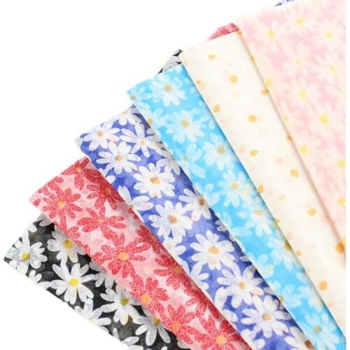 5pcs Daisy Flower Wrapping Paper 60x60cm Korean-style Bouquet Packing Paper Gift Floral Rose Printing Material