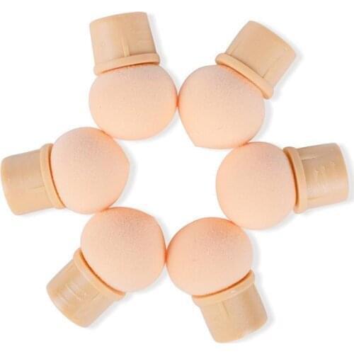 6PCS/Set Nail Art Sharp Round Color Gradient Blooming Design Transfer Sponge Head Dotting Replace Gradual Manicure Tool