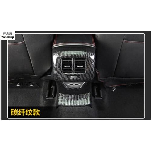 ABS Rear exhaust outlet decorative frame Car-Styling For Volkswagen T-Roc T Roc 2018 2019 Accessories
