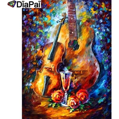 DIAPAI 100% Full Square/Round Drill 5D DIY Diamond Painting "Guitar painting" Diamond Embroidery Cross Stitch 3D Decor A19129