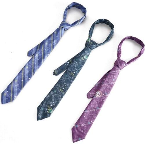 Brdwn JOJOs Bizarre Adventure Golden Wind Giorno Giovanna Higashikata Josuke Kujo Jotaro Cosplay Striped Tie