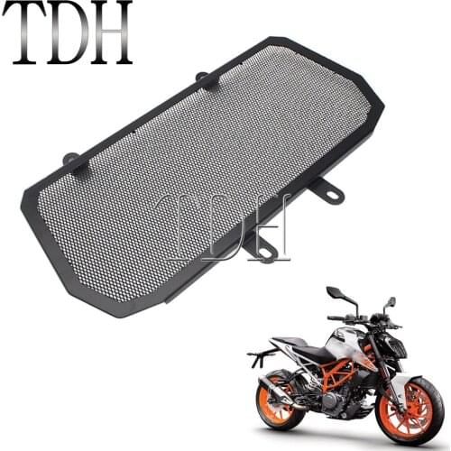 For 390 2013 2014 2015 2016 Black Steel Radiator Grille Guard Protector Grill Cover Protection Motorcycle Accessories