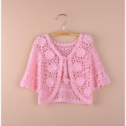 2021 Pink Baby Cardigan for Beach 1 Year Old Outerwear Summer Belt Sweater Jacket Baby Girls Coat 12 24 M Baby Clothes 185065