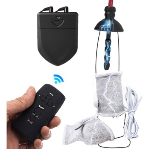 Electric Shock Cock Ring E-stim Urethral Sound Catheter Dilator Chastity Cage Male Masturbator Penis Extender Bdsm Adult Sex Toy