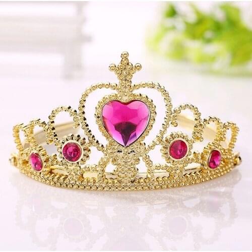 Cute Princess Crowns Hairband Birthday Gift for Girls Kids Hair Head Hoop Band Headband Accessories for Children Tiara Headdress