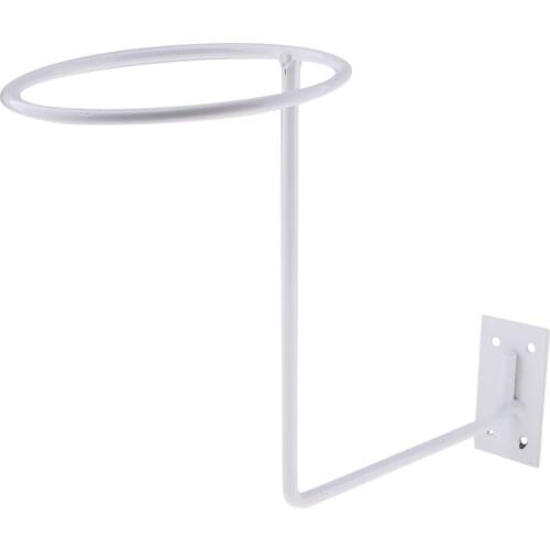 Motorcycle Wall Mounted Hat Rack Helmet Storage Holder White
