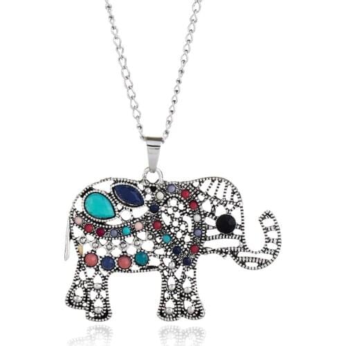 Fashion Elegant Animal Necklace Elephant Dragonfly chain Necklaces Vintage Necklace Pendant Charm Women Friend Gift jewelry