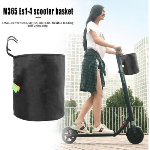 Durable Scooter Basket Delicate Texture Bike Solid Color Handlebar Bag Basket for M365 Ninebot ES1-ES4 Electric Scooter