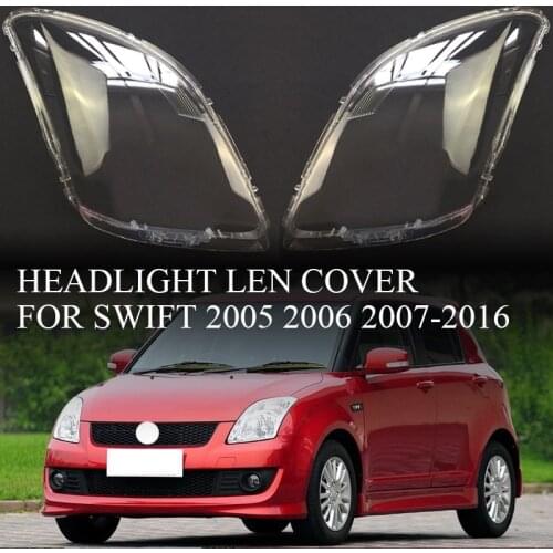 Car Headlight Lens Cover Transparent Headlight Shell for Suzuki Swift 2005 2006 2007 2008 2009 2010 2011-2016