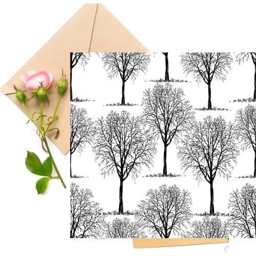 Lush Tree Background Clear Stamps For DIY Scrapbooking Card Making Stamps Fun Decoration Supplies