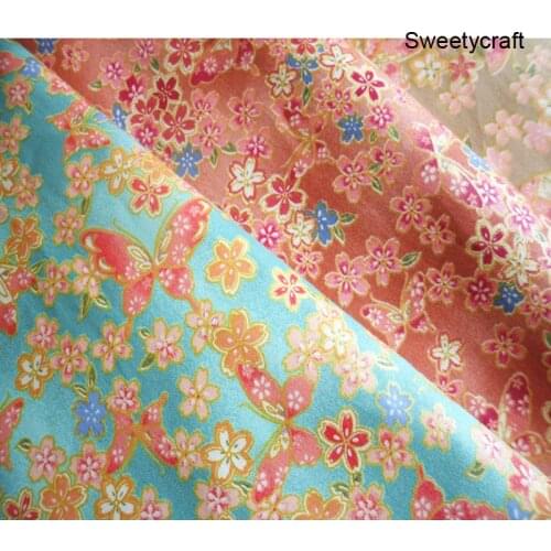 160*50cm Cotton fabric Butterfly Printed Twill Quilting Patchwork Tecido Fat Quarters Cloth For DIY Sewing Baby Dress Bed Doll