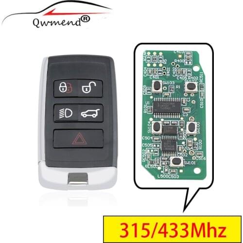 Smart Remote Car Key for Land Rover Discovery Freelander Range Rover Sport Evoque fit Jaguar F-Pace F-Type XE XF XJ 315/433mhz