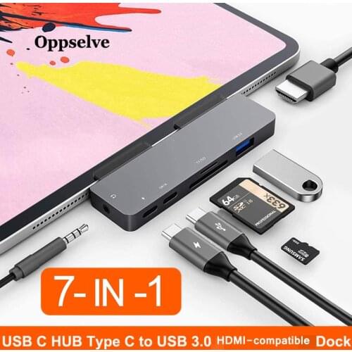 USB C HUB Type C to Multi USB 3.0 HUB HDMI-compatible Dock for MacBook Pro Huawei 40 30 USBC 3.1 OTG Adapter Splitter USB HUB