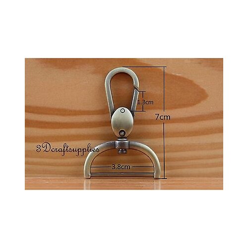 Lobster Clasps Clips Claw purse hooks Swivel snap hook anti brass 38mm 4pcs J191
