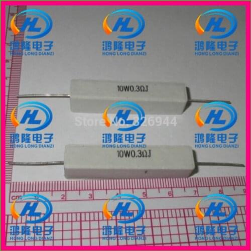 10pcs/lot) 10W 0.3 ohm +/-5% / 10W 0.3 ohm 5% / 10W 0.3RJ