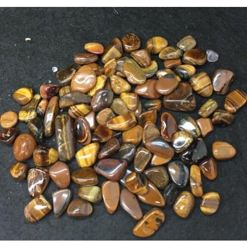 AAAAA+++50g Yellow Tiger Eye Tumbled Stones Small Natural Crystals crystal love natural stones and minerals fish tank stone