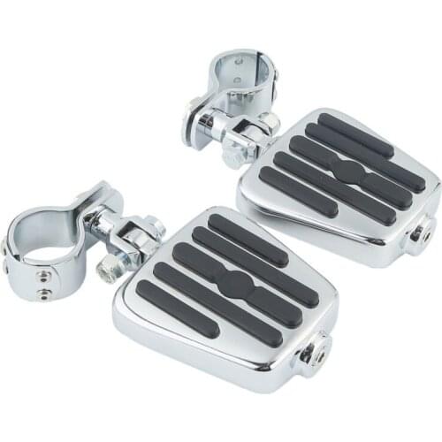 Aluminum 1 1/4" Footrest Highway Engine Guard Holder FootPeg Pedal For Harley
