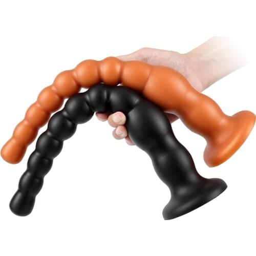Sex Shop Super Long Anal Beads Silicone Butt Plug Male Prostate Massage G-spot Stimulator Erotic Anal Plug Sex Toy For Woman Men