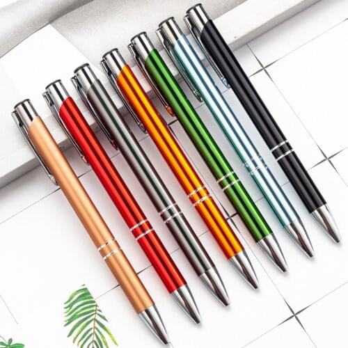 Free Shipping 50pcs Metal Ballpoint Pen Touch Screen Pen Office School Advertising Pen Stationery Pens Gel Pen Birthday Kid Gift
