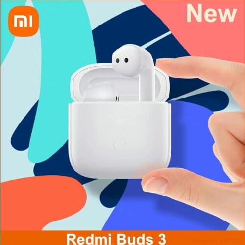 Xiaomi Redmi Buds 3 Earphones Bluetooth 5.2 TWS Wireless Headphones Waterproof Dustproof 4.5g Weight for Single Half-in Ear