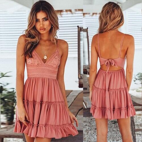 CNCOMNET Summer Dresses With Lace